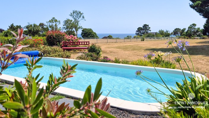 Nevez - Maison familiale vue mer et piscine